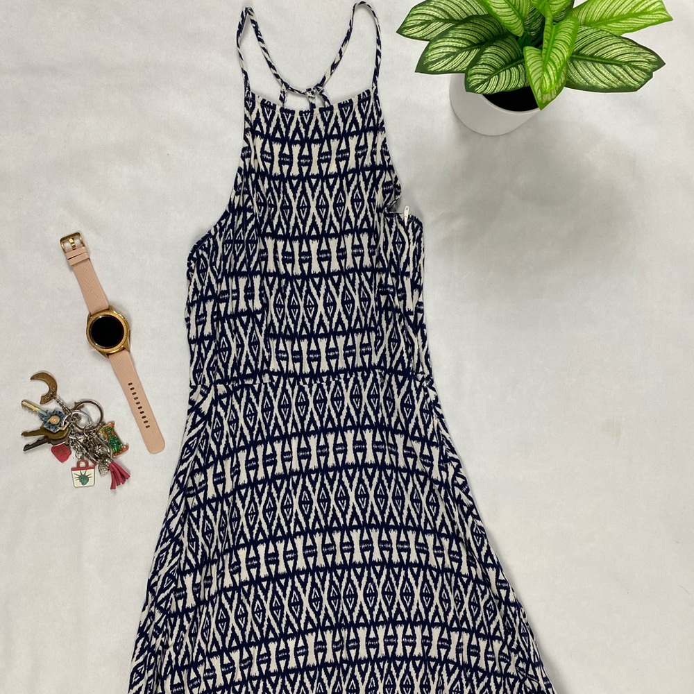 Long Black and White Dress
